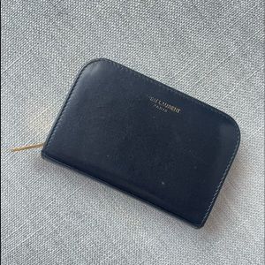 Saint Laurent coin zip wallet